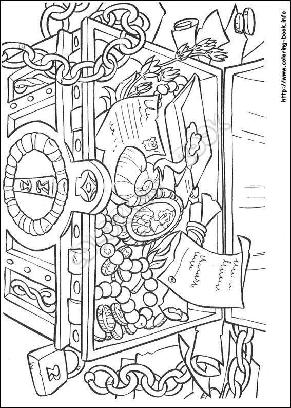 Pirates of the Caribbean coloring picture